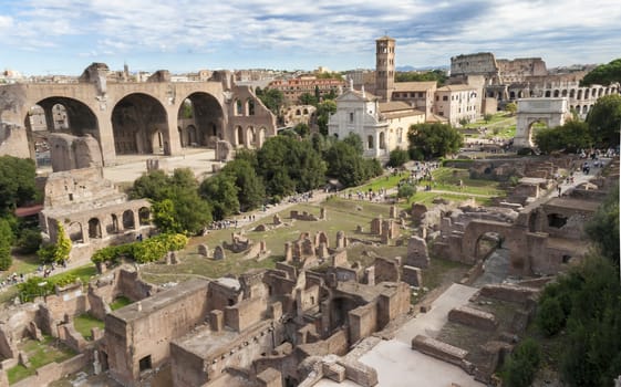 Ancient ruins of the Roman Forum