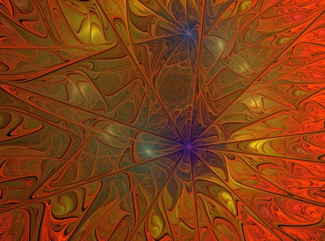 Beautiful fractal floral art. Computer generated graphics. Abstract floral fractal background for art projects