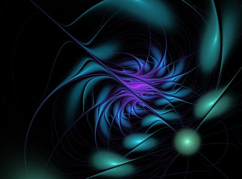 Beautiful fractal flower. Computer generated graphics. Abstract floral fractal background for art projects