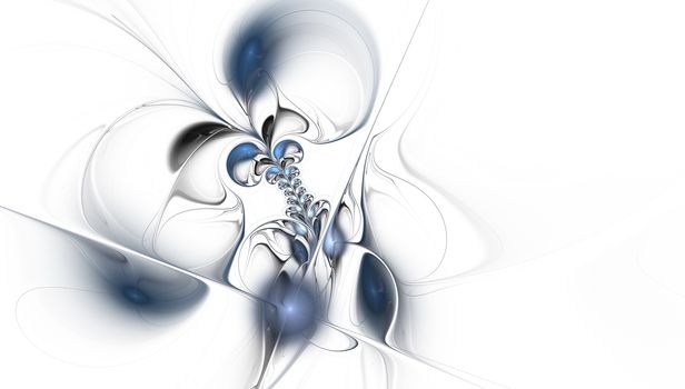 Beautiful fractal floral pattern. Computer generated graphics. Abstract floral fractal background for art projects