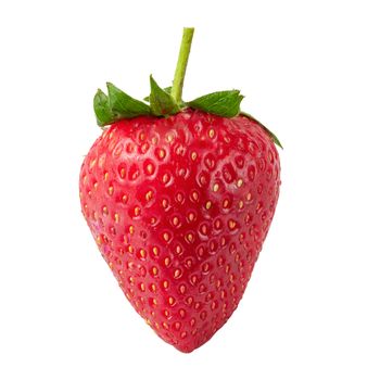 Fresh strawberries isolated on a white background