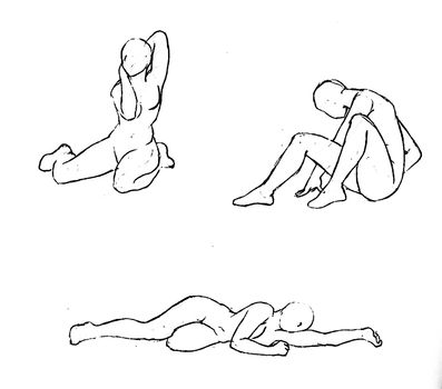 Tutorial of drawing a female body. Drawing the human body, step by step lessons.