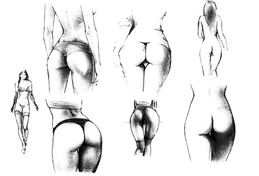 Tutorial of drawing a female body. Drawing the human body, step by step lessons.