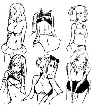 Tutorial of drawing a female body. Drawing the human body, step by step lessons.