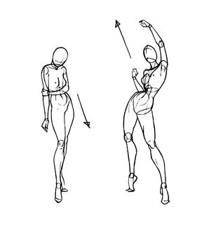 Tutorial of drawing a female body. Drawing the human body, step by step lessons.