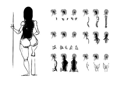 Tutorial of drawing a female body. Drawing the human body, step by step lessons.