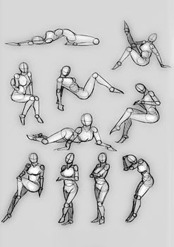 Tutorial of drawing a female body. Drawing the human body, step by step lessons.