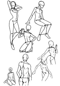 Tutorial of drawing a female body. Drawing the human body, step by step lessons.