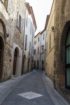 san gemini,italy june 13 2020 :architecture of the town of San Gemini in medieval times