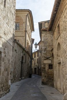 san gemini,italy june 13 2020 :architecture of the town of San Gemini in medieval times