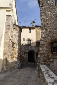 san gemini,italy june 13 2020 :architecture of the town of San Gemini in medieval times