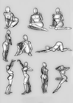 Tutorial of drawing a female body. Drawing the human body, step by step lessons.