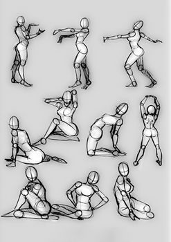 Tutorial of drawing a female body. Drawing the human body, step by step lessons.