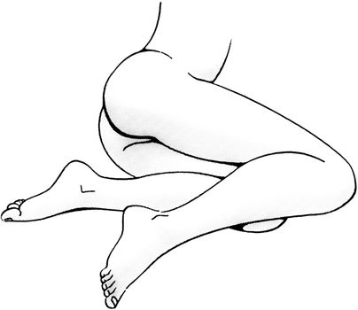 Tutorial of drawing a female body. Drawing the human body, step by step lessons.