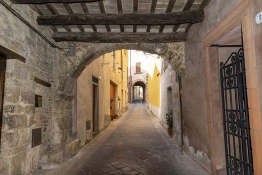 san gemini,italy june 13 2020 :architecture of the town of San Gemini in medieval times