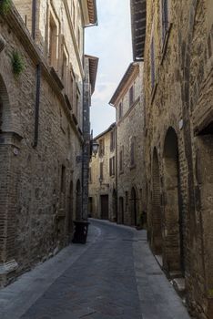 san gemini,italy june 13 2020 :architecture of the town of San Gemini in medieval times