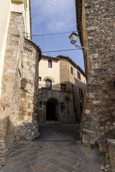 san gemini,italy june 13 2020 :architecture of the town of San Gemini in medieval times