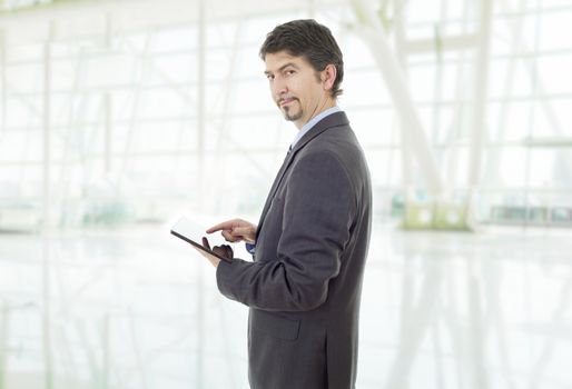 young businessman with a tablet pc, at the office