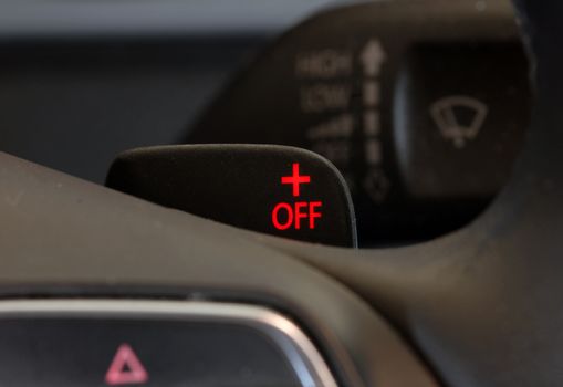 steering wheel with shift paddles