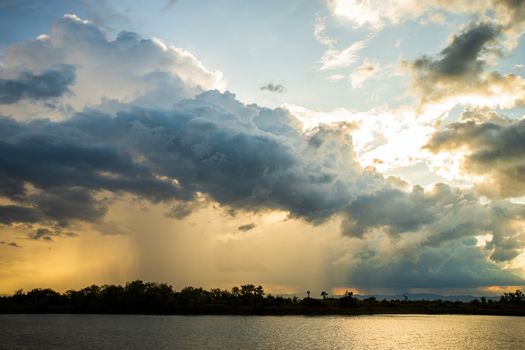 thunder storm sky Rain clouds