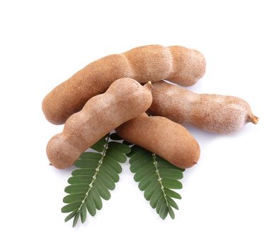 Tamarind isolated on the white background