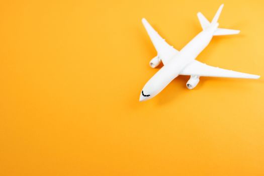 Model plane,airplane on pastel color background