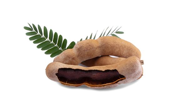 Tamarind isolated on the white background