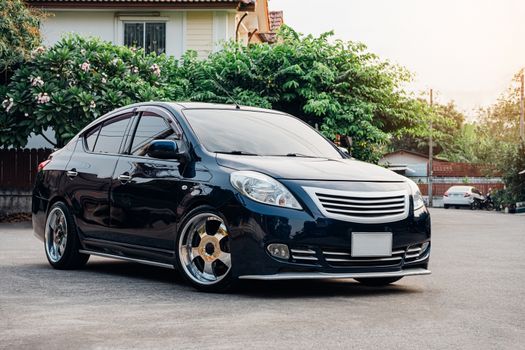 ECO car sedan in Thailand, is being posted in one of Thailand magazine to promote that ECO car can be modified into VIP Style.
