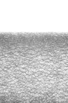 A white extruded polyethylene foam tube isolated on white background