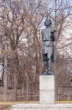 Moscow / Russia - March 18, 2009 - Monument to Maxim Gorky, Russian and Soviet writer, a founder of the socialist realism literary method and a political activist in the Gorky Park of Moscow, Russia