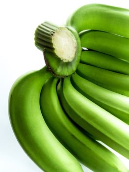 Raw Cavendish banana Isolated on white background