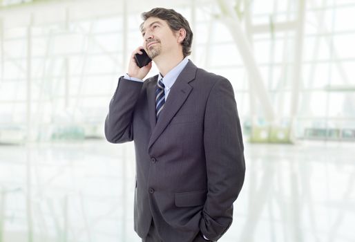 young business man on the phone, at the office