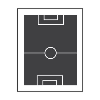 football pitch icon on white background. football pitch sign. flat style. football pitch sign for your web site design, logo, app, UI.