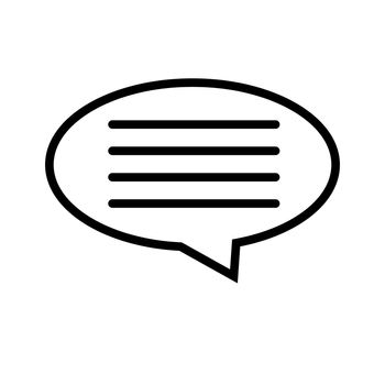 speech bubble icon on white background. speech bubble sign. flat style. speech bubble icon sign for your web site design, logo, app, UI.