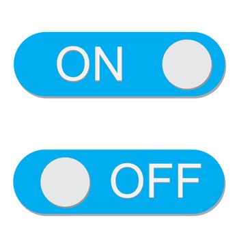 On/Off switch Icon on white background. On/Off switch sign. flat style. On/Off switch icon for your web site design, logo, app, UI.