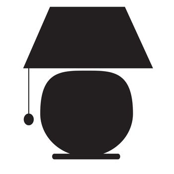 lamp icon on white background. lamp icon sign.