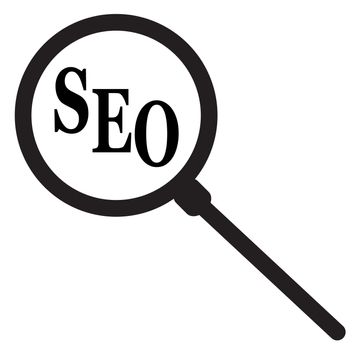 seo icon on white background. seo icon sign. flat style design.
