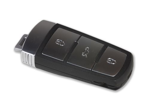 black car key with remote central locking
