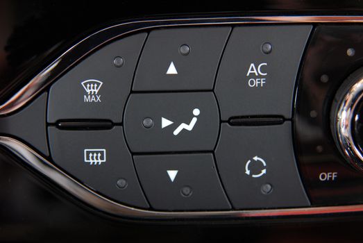 manual switch board in the car dashboard