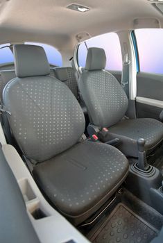 Front seats of a modern passenger car