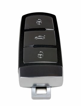 black car key with remote central locking