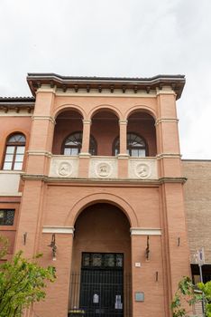 foligno.italy june 14 2020 :architecture of the streets of the city of foligno province of perugia