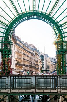 Paris, France, Metro Access "Les Halles". The Rue du Pont Neuf in background