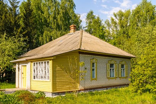 A typical ukrainian antique house, in Pirogovo near Kiev