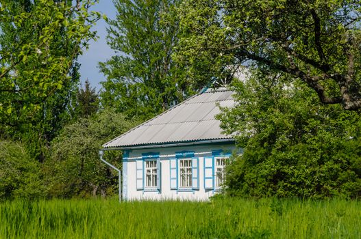 A typical ukrainian antique house, in Pirogovo near Kiev