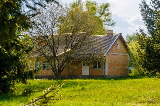 A typical ukrainian antique house, in Pirogovo near Kiev