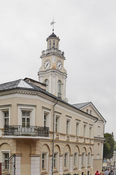 VITEBSK, BELARUS - AUGUST 11, 2019: The building in the old town of Vitebsk.