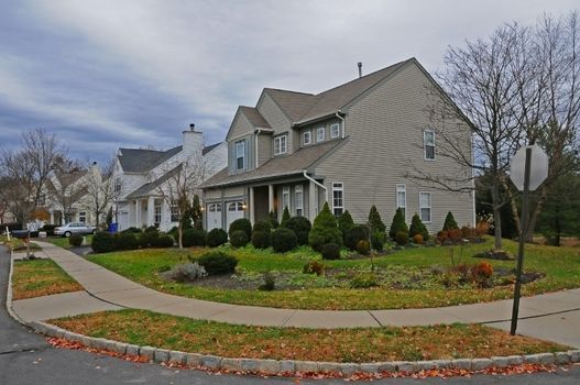 PRINCETON, NJ -15 NOVEMBER 2011: Typical American Home in New Jersey