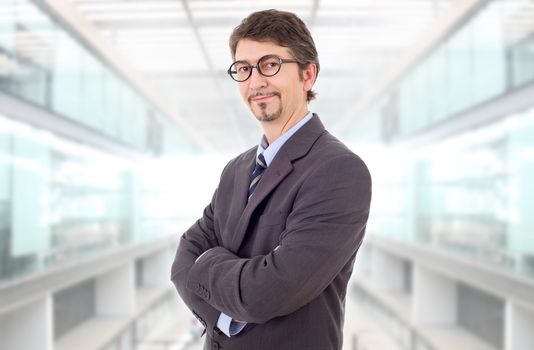 happy business man portrait at the office