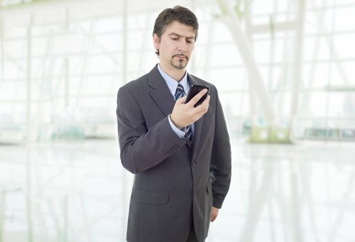 young business man on the phone, at the office